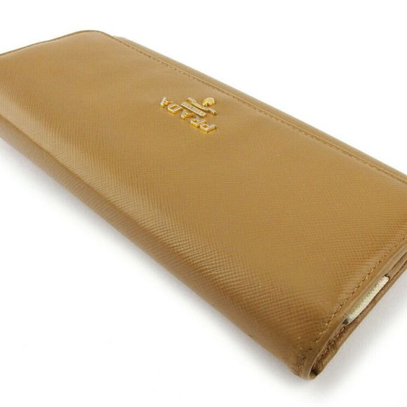 PRADA Long Wallet Logo Safiano Leazer Auth Used L3349 - Picture 6 of 8